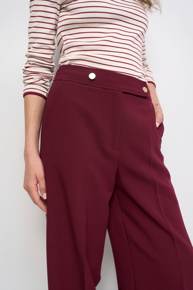 PANTALONES DE TEJIDO DE PIERNA WIDE