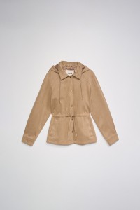 SUEDE-EFFECT PARKA