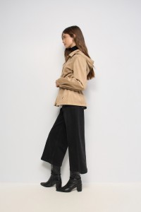 SUEDE-EFFECT PARKA