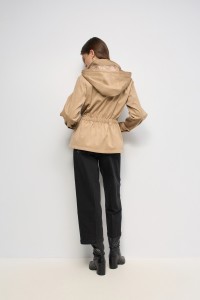 SUEDE-EFFECT PARKA