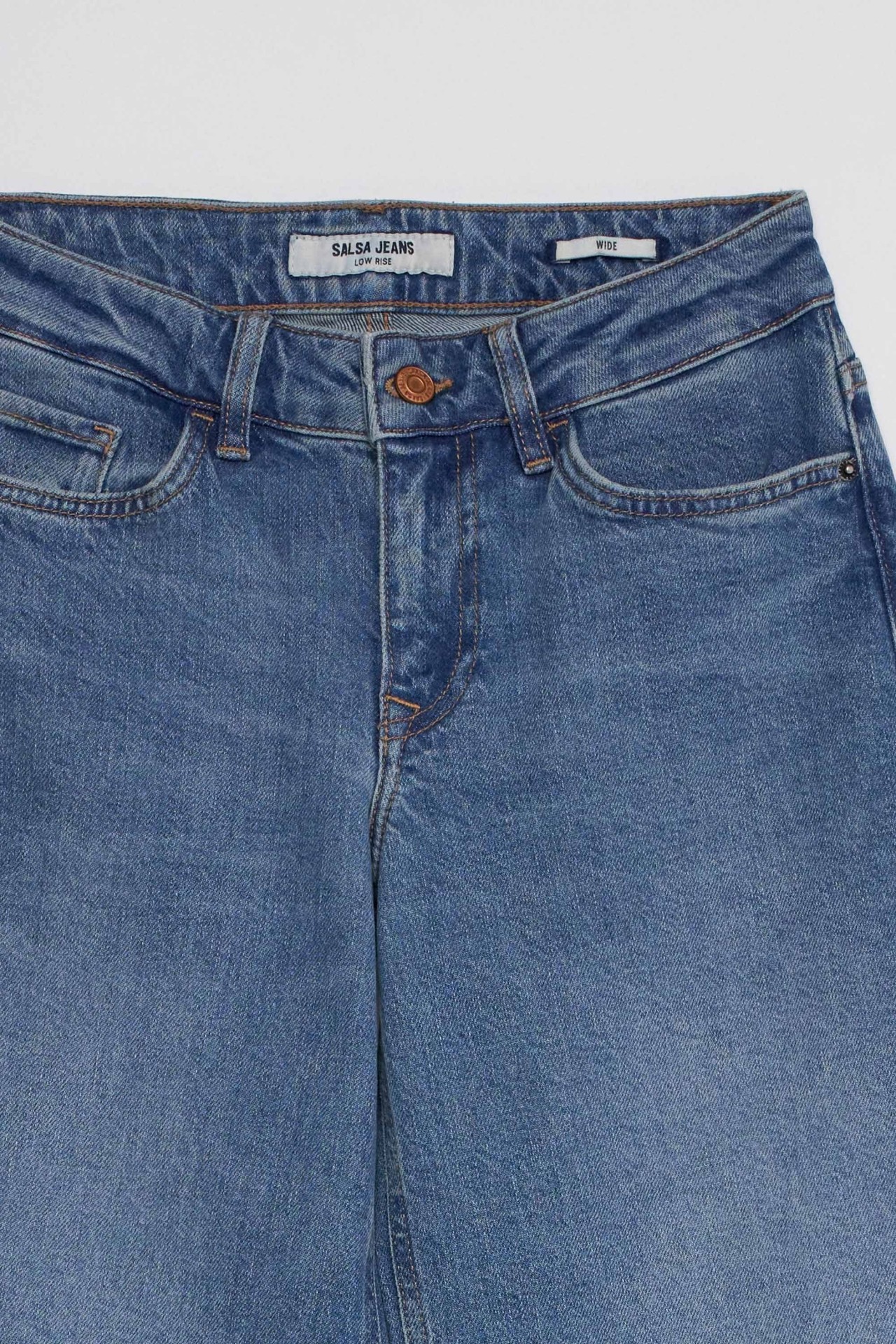LOW RISE WIDE JEANS
