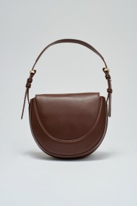 SCHULTERTASCHE AUS DENIM UND KUNSTLEDER