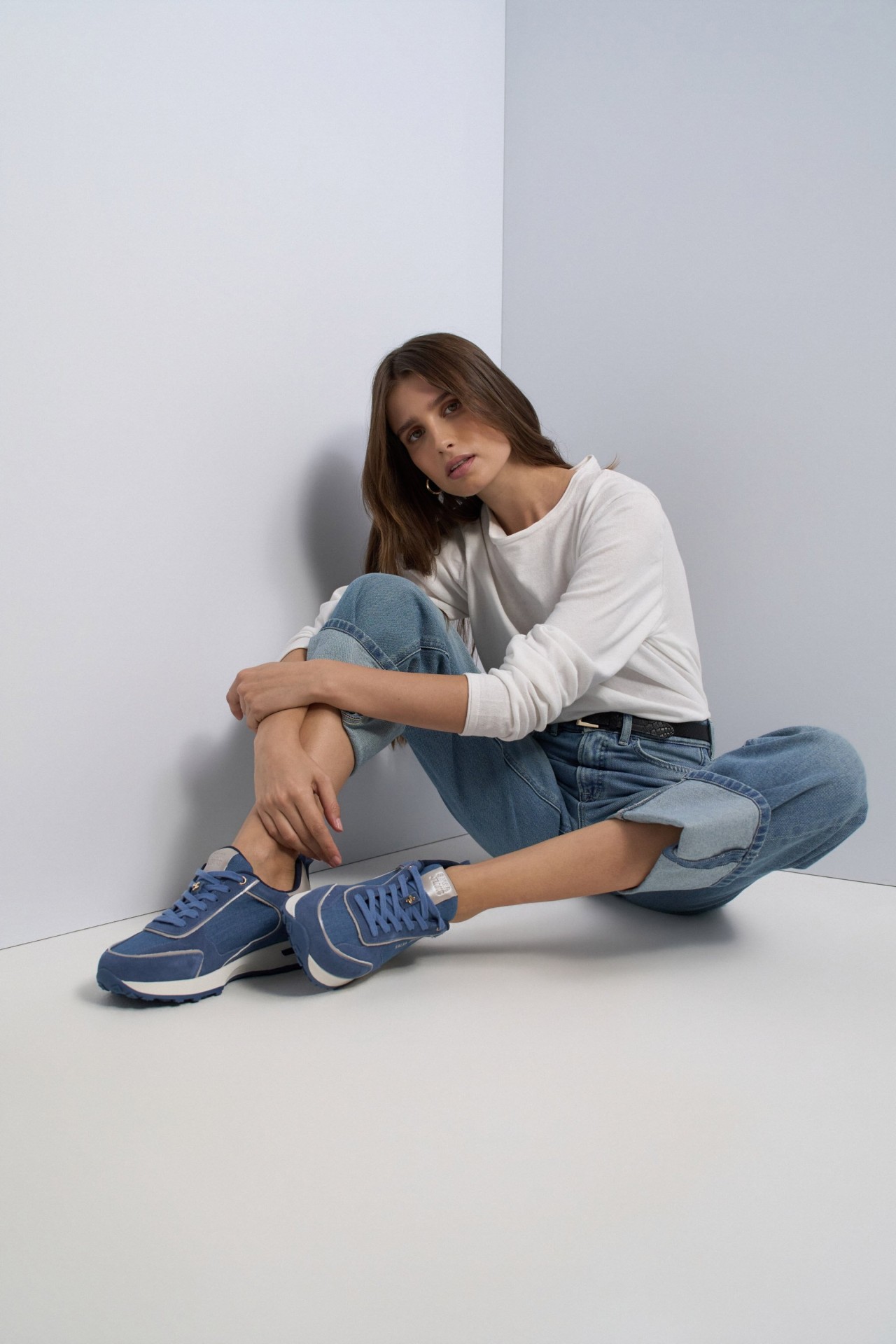 ZAPATILLAS DE CUERO COM DENIM