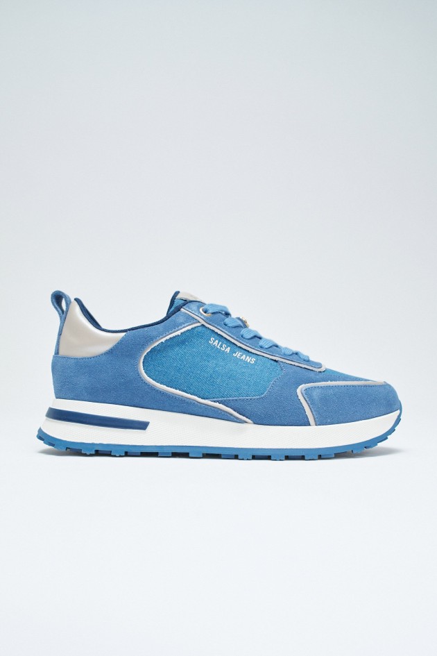 ZAPATILLAS DE CUERO COM DENIM
