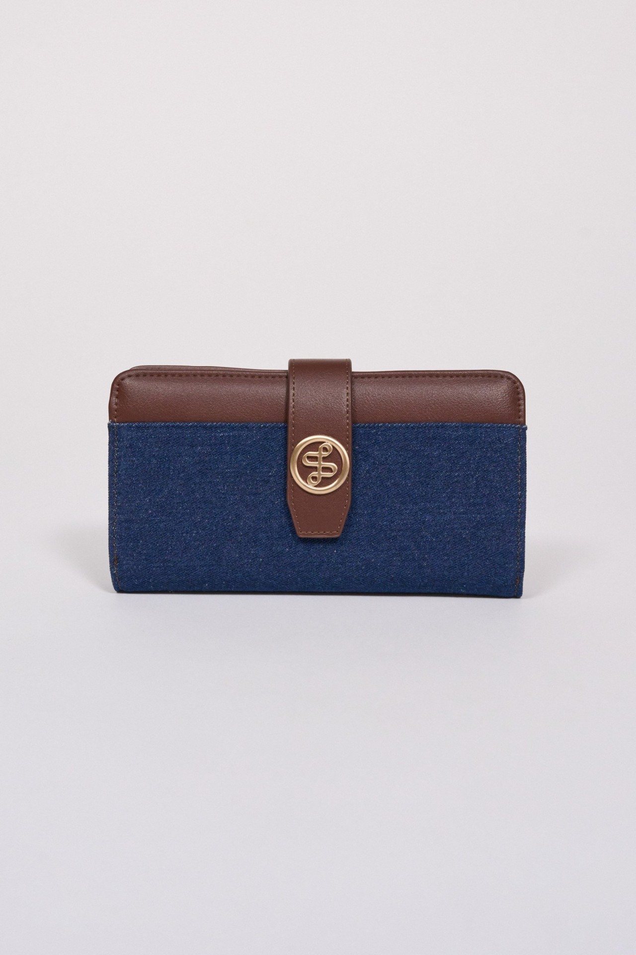 PORTEMONNAIE AUS DENIM UND KUNSTLEDER
