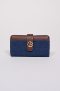 PORTEMONNAIE AUS DENIM UND KUNSTLEDER