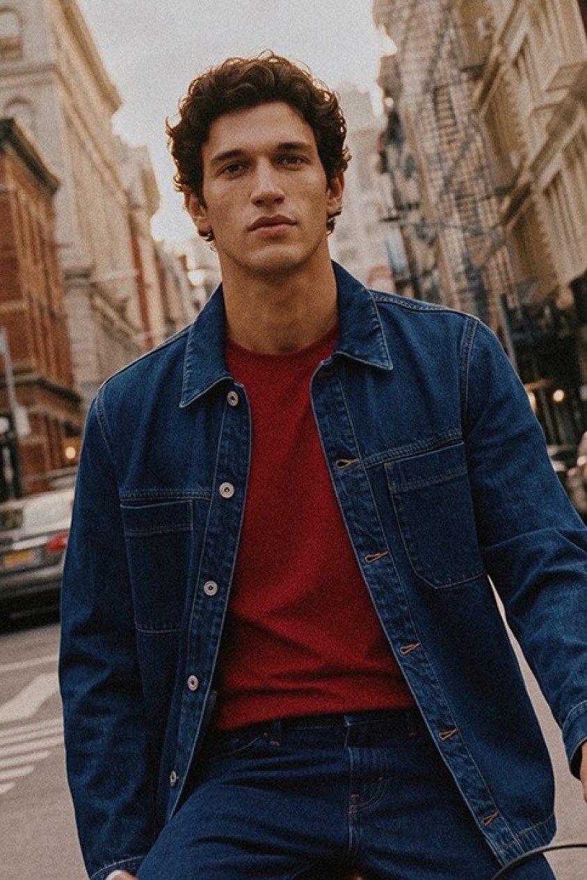 DENIM OVERSHIRT IN DENIM