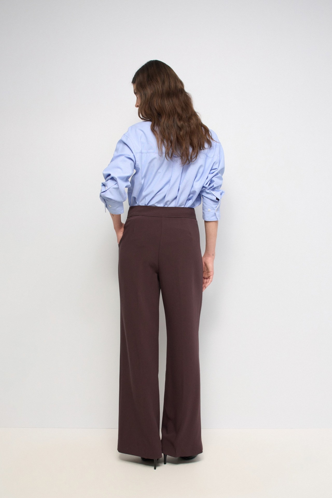 TROUSERS FABRIC WITH WIDE LEG