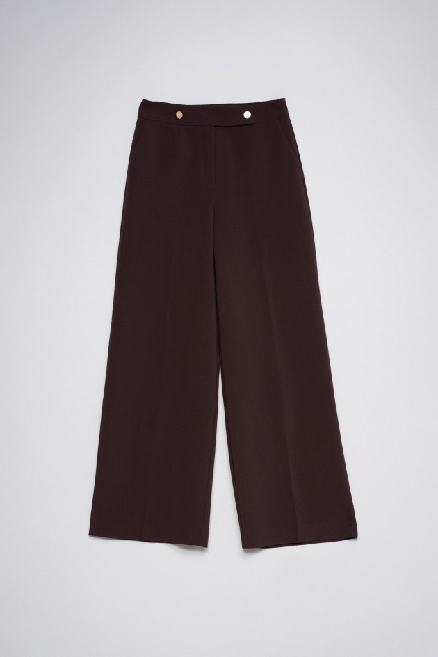 PANTALONES DE TEJIDO DE PIERNA WIDE