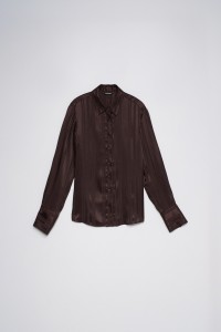 CHEMISE SATIN�E � RAYURES