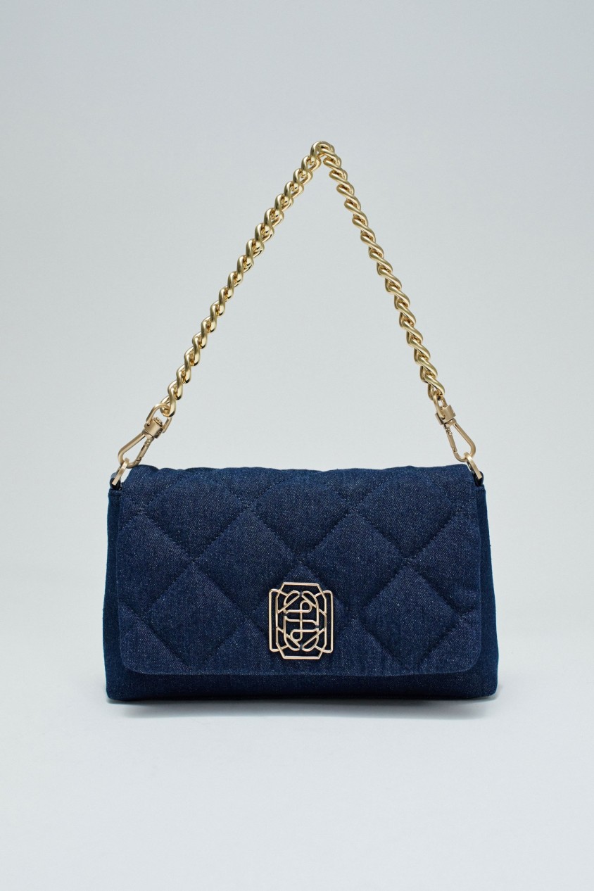 MALA ACOLCHOADA EM DENIM
