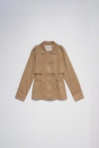 SUEDE-EFFECT PARKA