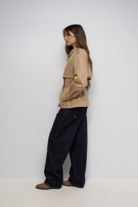 SUEDE-EFFECT PARKA
