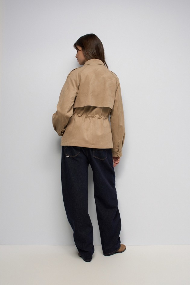 PARKA EFEITO SUEDE