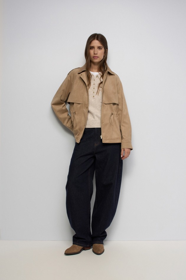 PARKA EFEITO SUEDE
