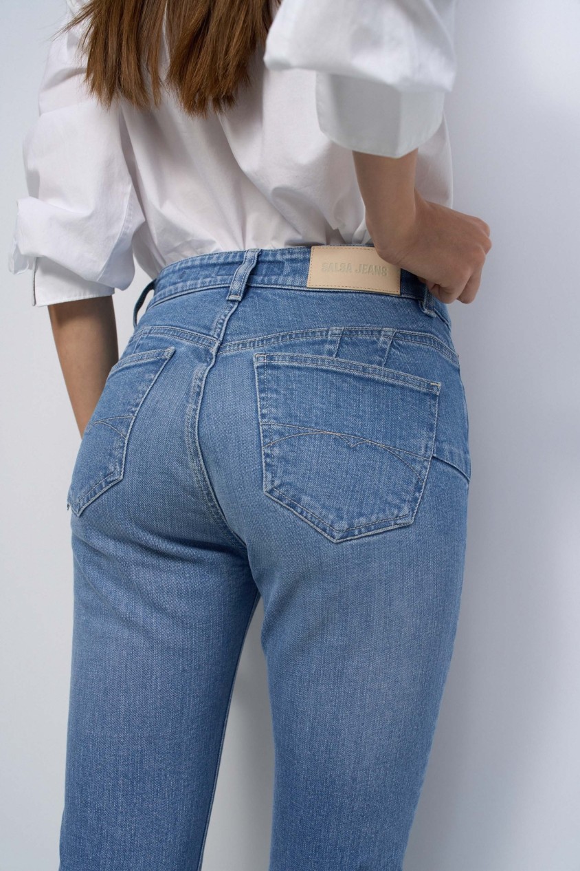 DESTINY PUSH UP CROPPED SKINNY JEANS