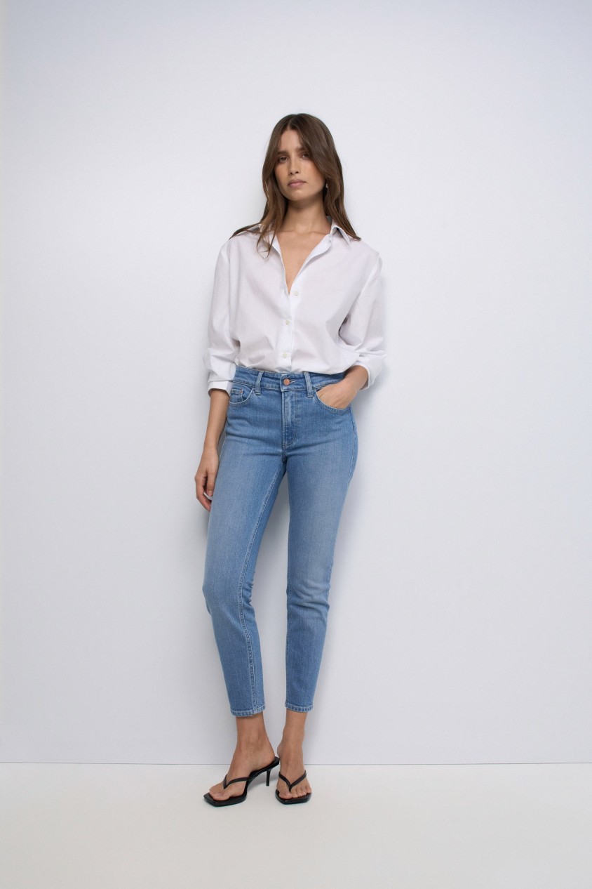 DESTINY PUSH UP CROPPED SKINNY JEANS