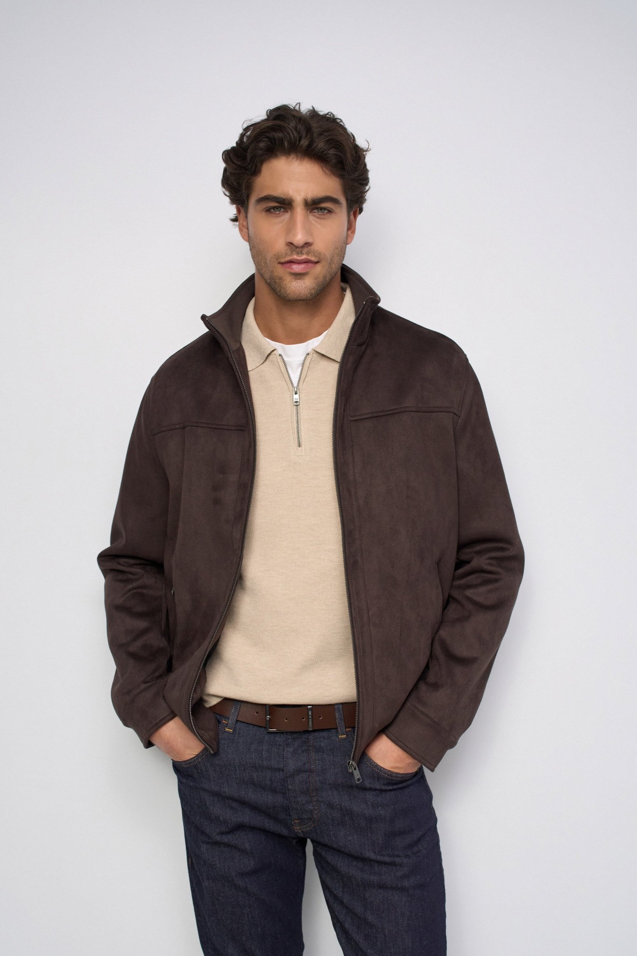 CAZADORA BOMBER EFECTO ANTE