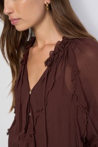 RUFFLE BLOUSE