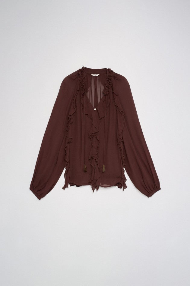 BLOUSE MET RUCHES