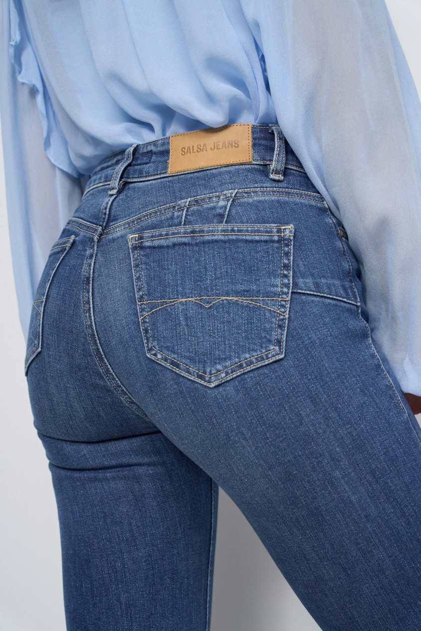 DESTINY PUSH UP STRAIGHT JEANS
