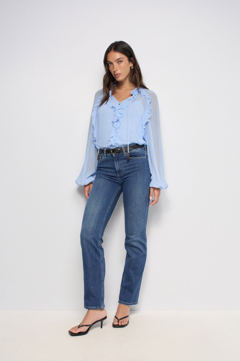 DESTINY PUSH UP STRAIGHT JEANS