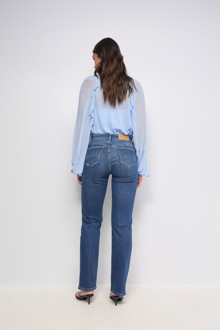 DESTINY PUSH UP STRAIGHT JEANS