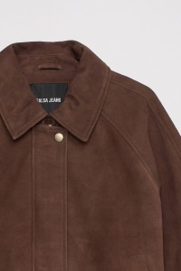 BOMBER EN CUIR