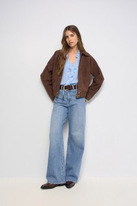 BOMBER EN CUIR