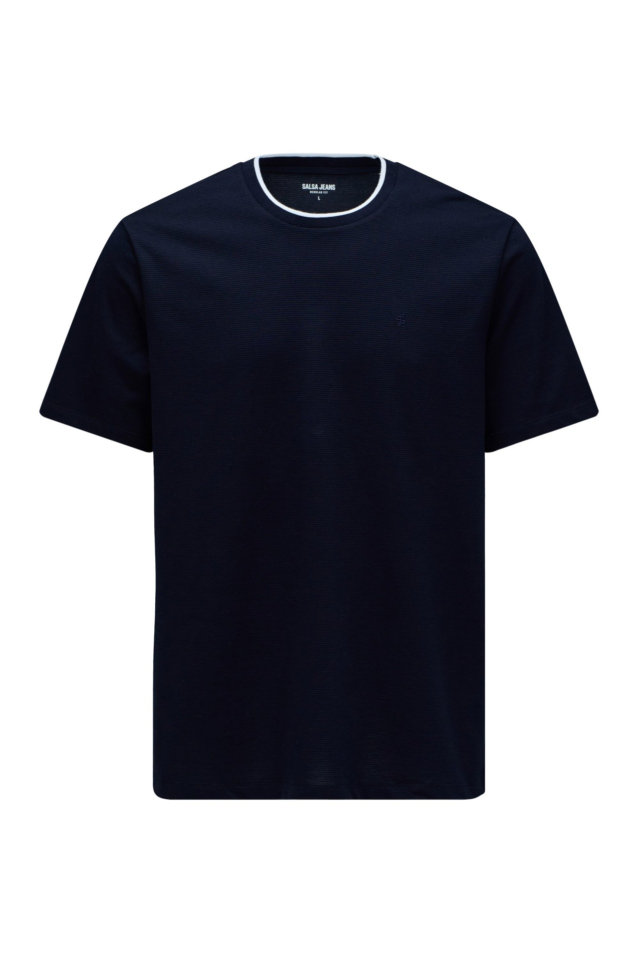 OUTLET TEXTURED BASIC, MEDIUM BLUE, XXL
