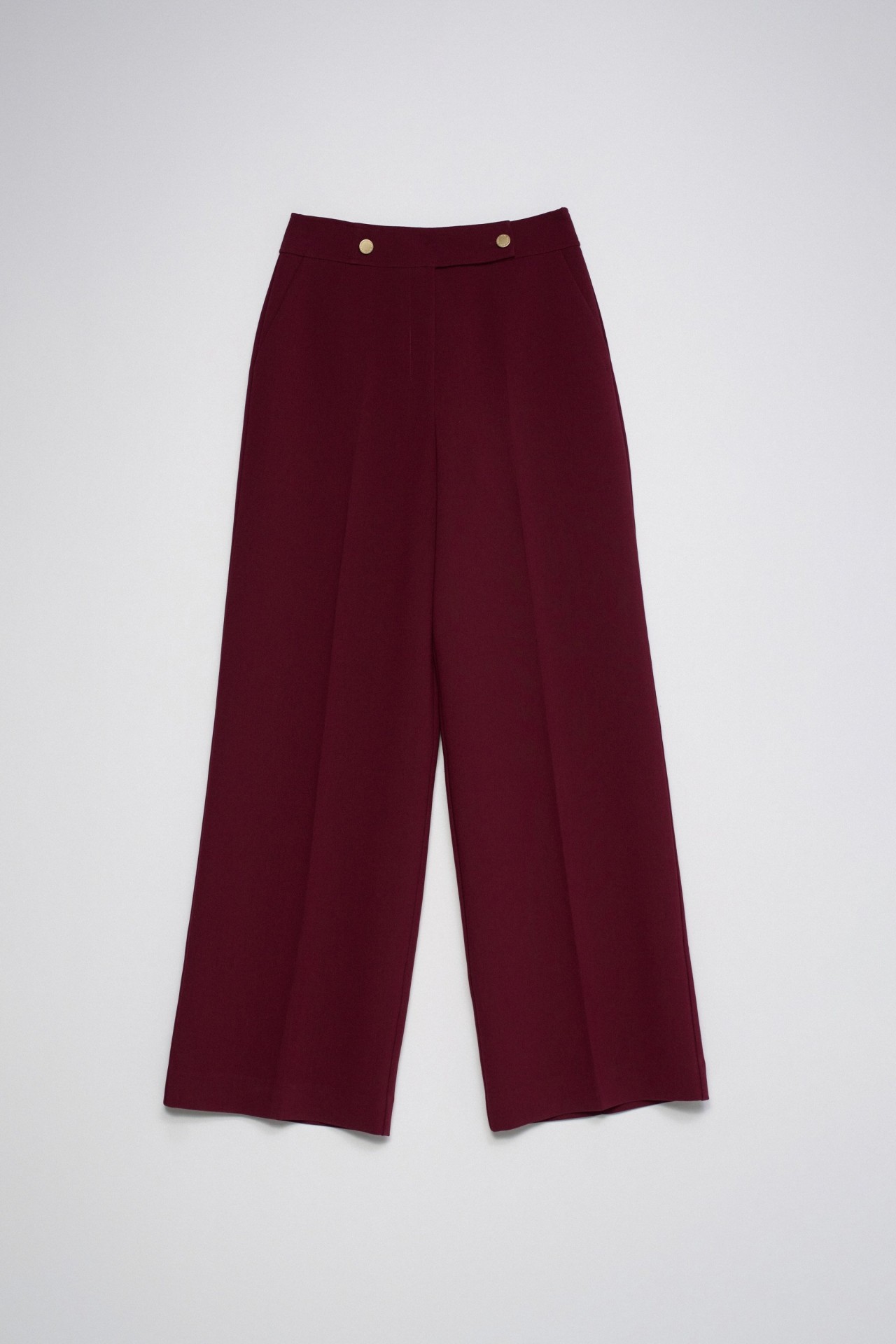 PANTALON EN TISSU � JAMBE WIDE
