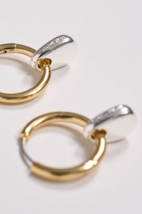 HOOP EARRINGS WITH PENDANT