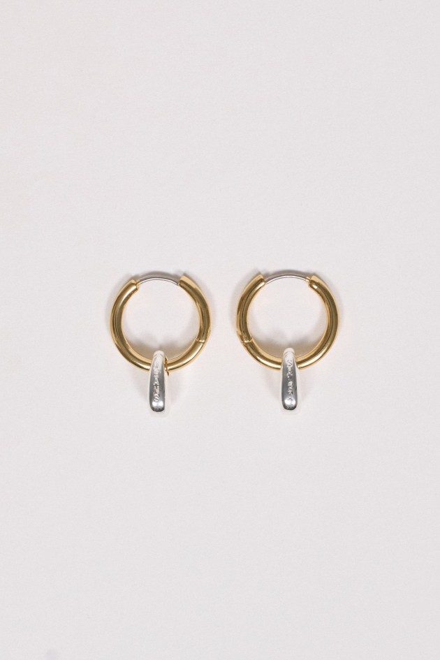 HOOP EARRINGS WITH PENDANT