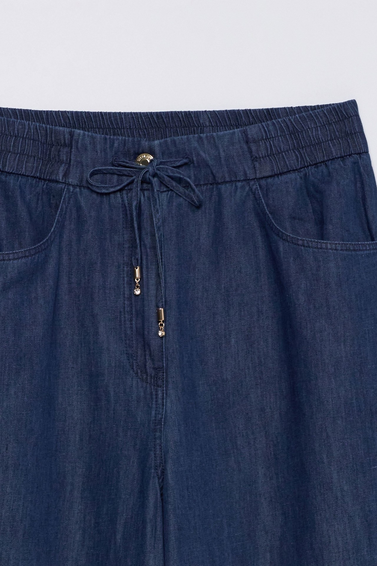 PANTALONES JOGGER EN LIGHTDENIM WIDE LEG