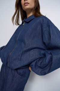 DENIM BOMBER