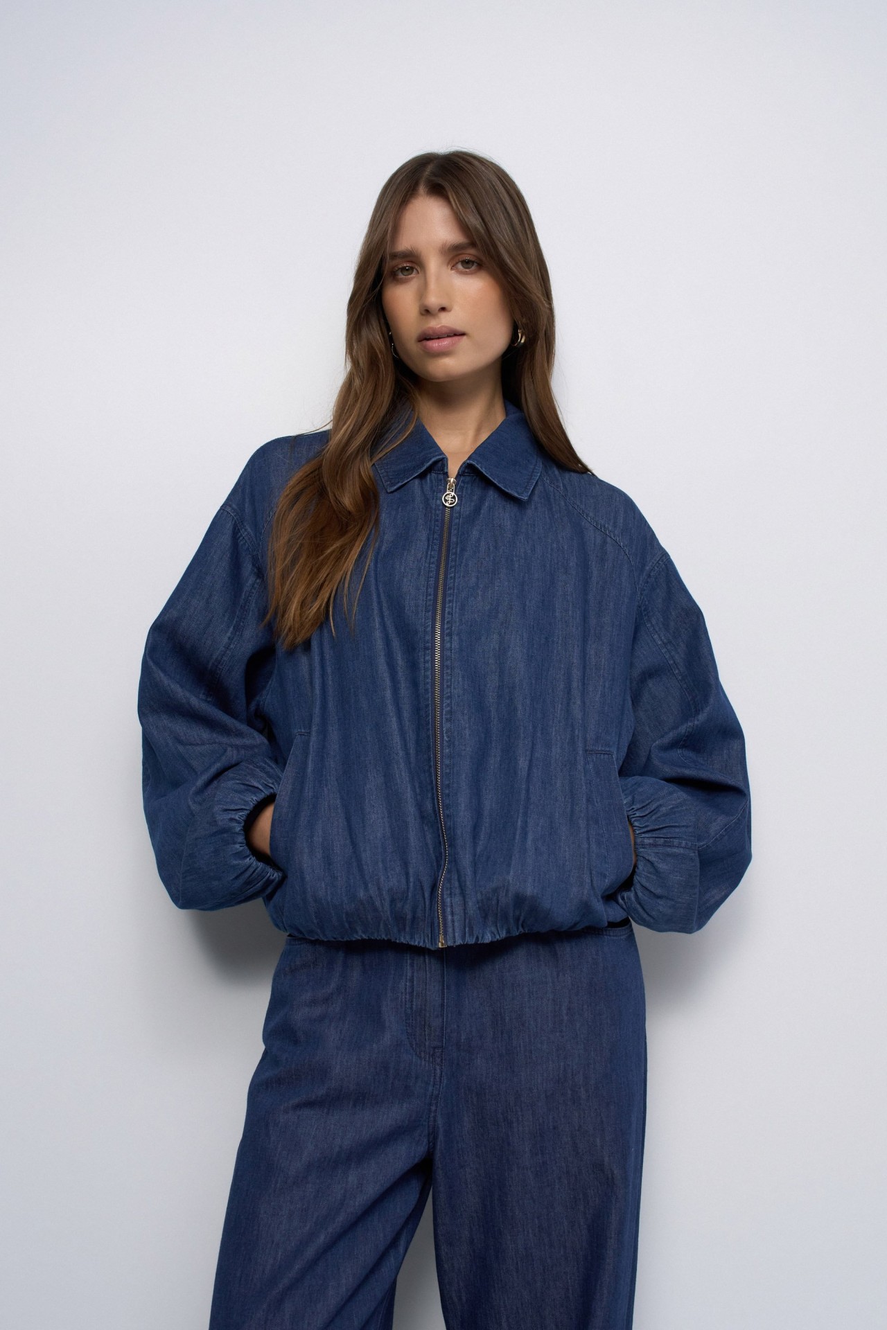 DENIM BOMBER
