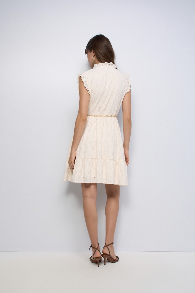 EMBROIDERED SHIRT DRESS