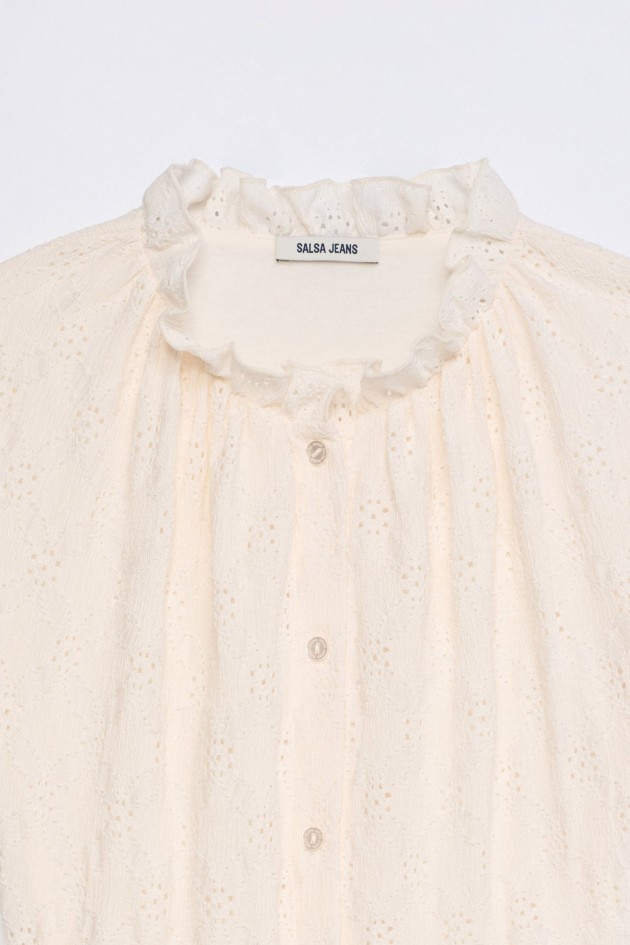 EMBROIDERED SHIRT DRESS
