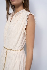 VESTIDO CAMISEIRO COM BORDADOS