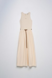 ROBE AVEC M�LANGE DE MATI�RES