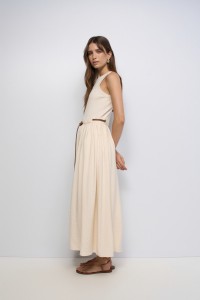 ROBE AVEC M�LANGE DE MATI�RES