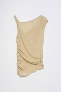 TOP ASSIM�TRICO COM LUREX