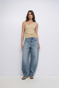 TOP ASSIM�TRICO COM LUREX