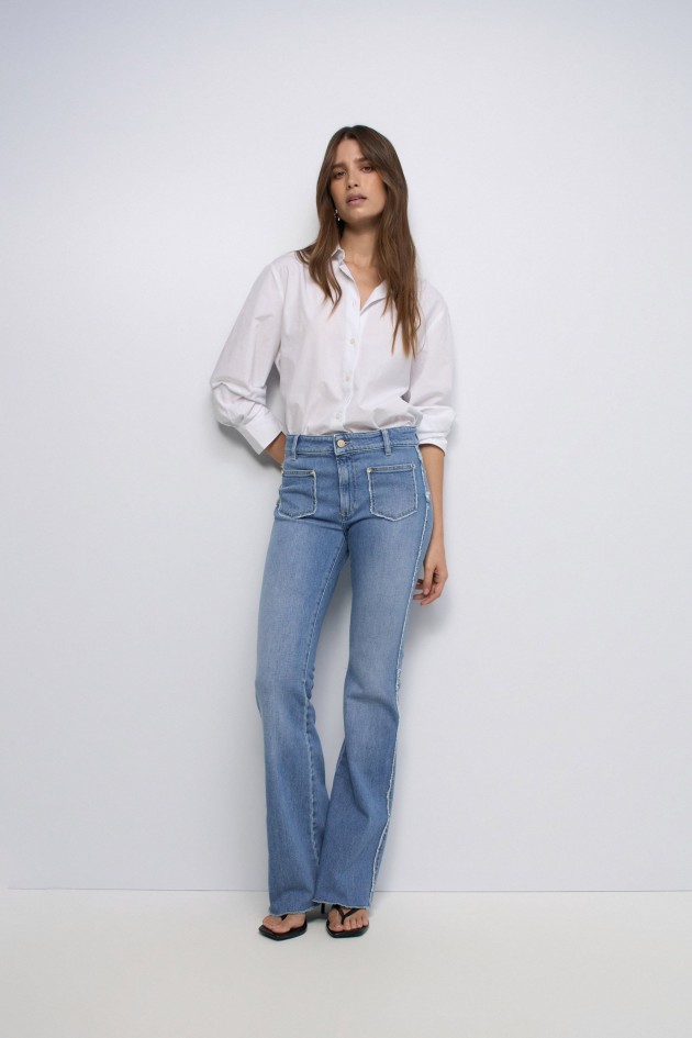 JEAN DESTINY PUSH UP FLARE