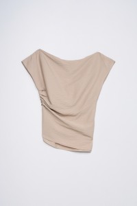 BLUSA EFEITO DRAPEADO