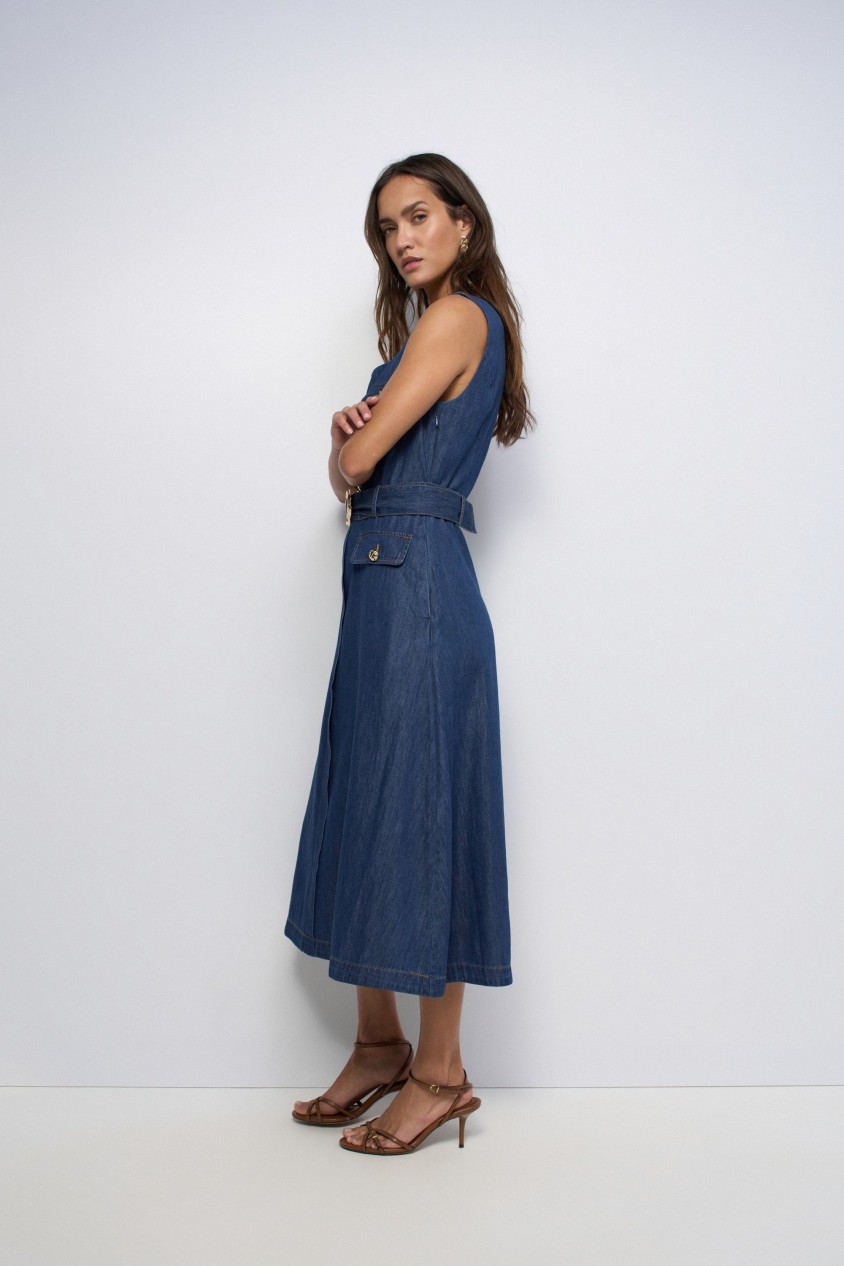 LIGHTDENIM KLEID