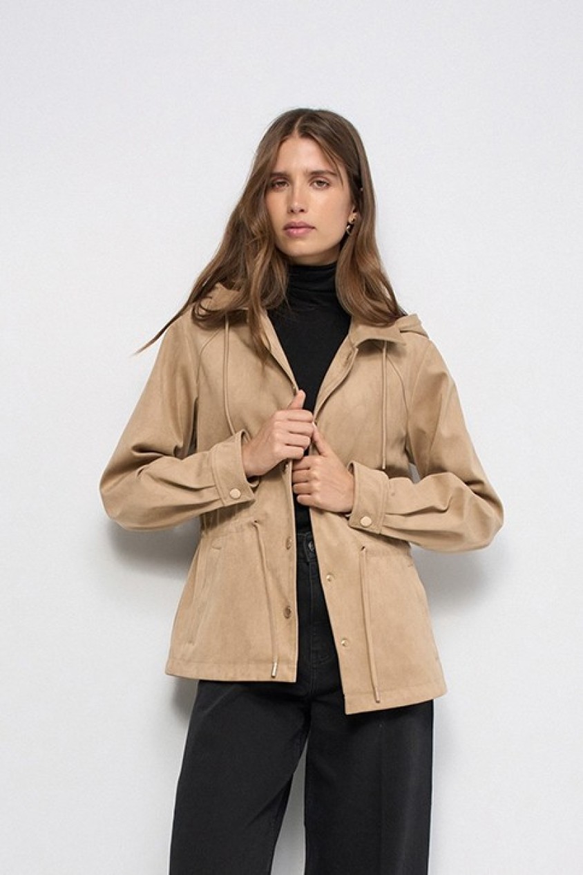 PARKA EFEITO SUEDE