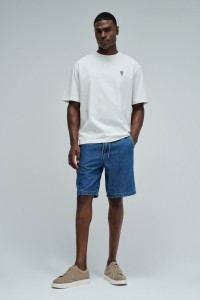 SHORT JOGGER EN DENIM L�GER