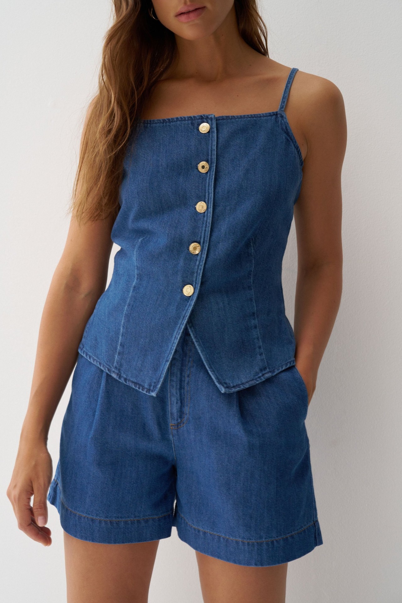 CAL��ES EM DENIM BAGGY