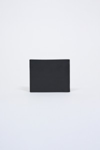 OUTLET LEATHER WALLET, BLACK, UNIQUE